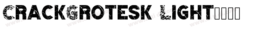 CrackGrotesk Light字体转换